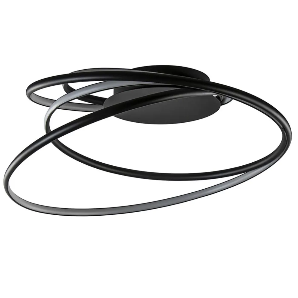 moderne_led_plafondlamp_r_0-1.webp Shop Straluma Moderne LED plafondlamp ringen zwart 3-standen dimbaar
