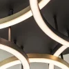 Best Straluma Moderne LED plafondlamp ringen zwart/goud dimbaar