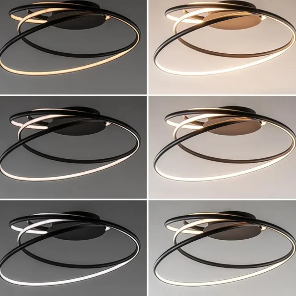 moderne_led_plafondlamp_r_3-1.webp Shop Straluma Moderne LED plafondlamp ringen zwart 3-standen dimbaar