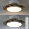 moderne_led_plafondventil_1.webp New Straluma Moderne LED plafondventilator wit met houten bladen