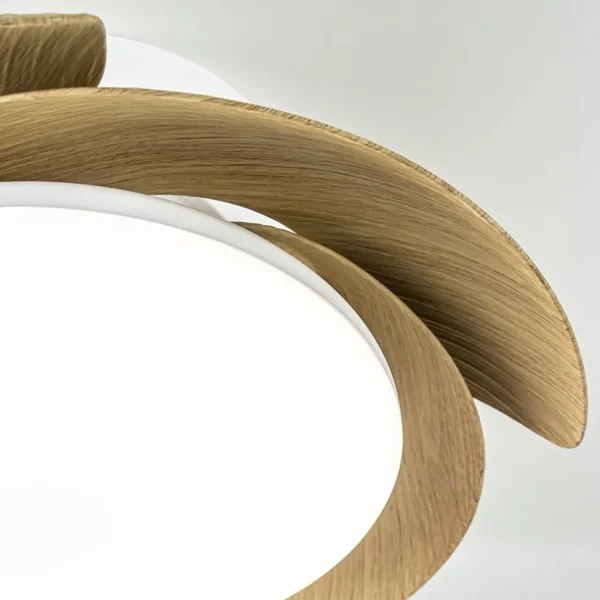 moderne_led_plafondventil_2.webp New Straluma Moderne LED plafondventilator wit met houten bladen