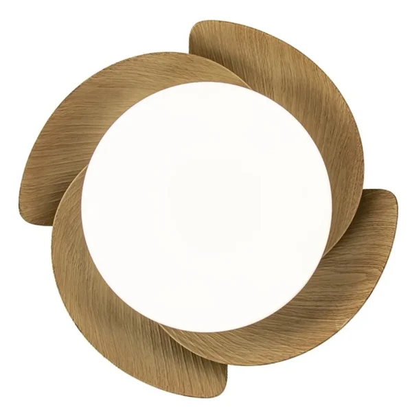 moderne_led_plafondventil_3.webp New Straluma Moderne LED plafondventilator wit met houten bladen