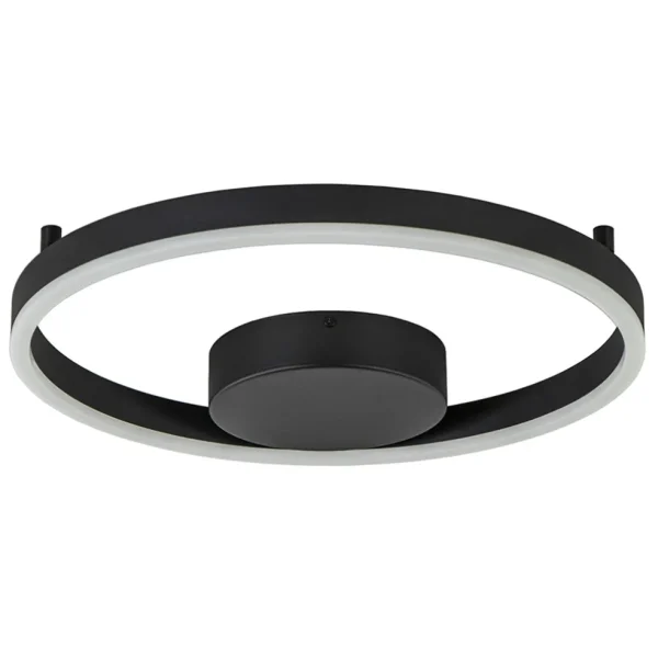 moderne_led_plafondwandla_0.webp New Straluma Moderne LED plafond/wandlamp ring zwart