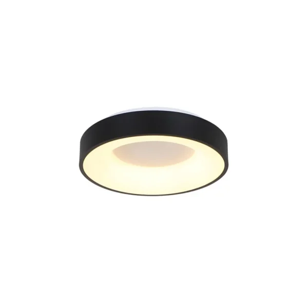 moderne_led_plafonnire_zw_1.webp Best Straluma Moderne LED plafonnière zwart rond 30 cm