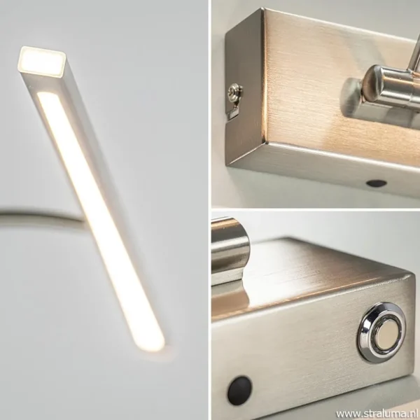 moderne_led_schilderijver_2.webp Hot Straluma Moderne LED schilderijverlichting nikkel dimbaar