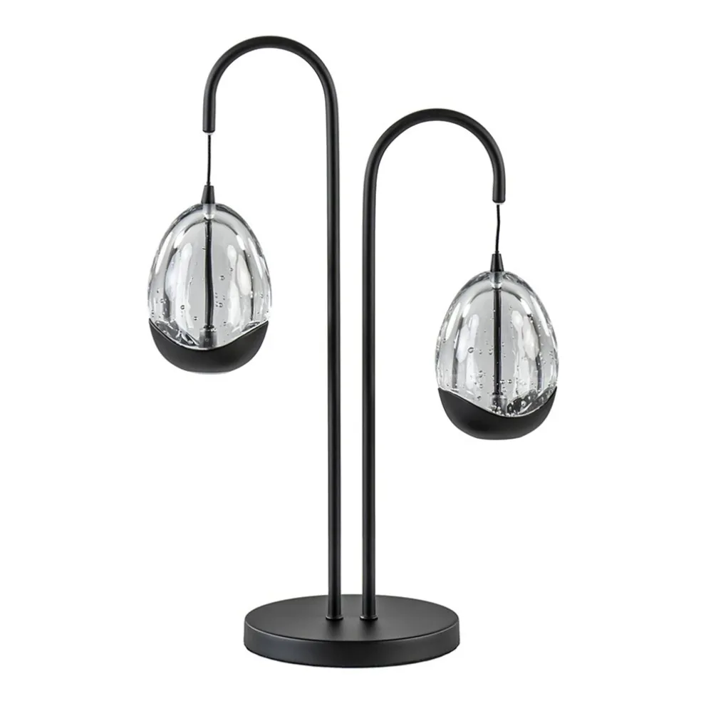 moderne_led_tafellamp_egg_0.webp Flash Sale Straluma Moderne LED tafellamp egg glas met zwart