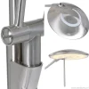 Online Straluma Moderne LED uplighter met leeslamp geborsteld staal