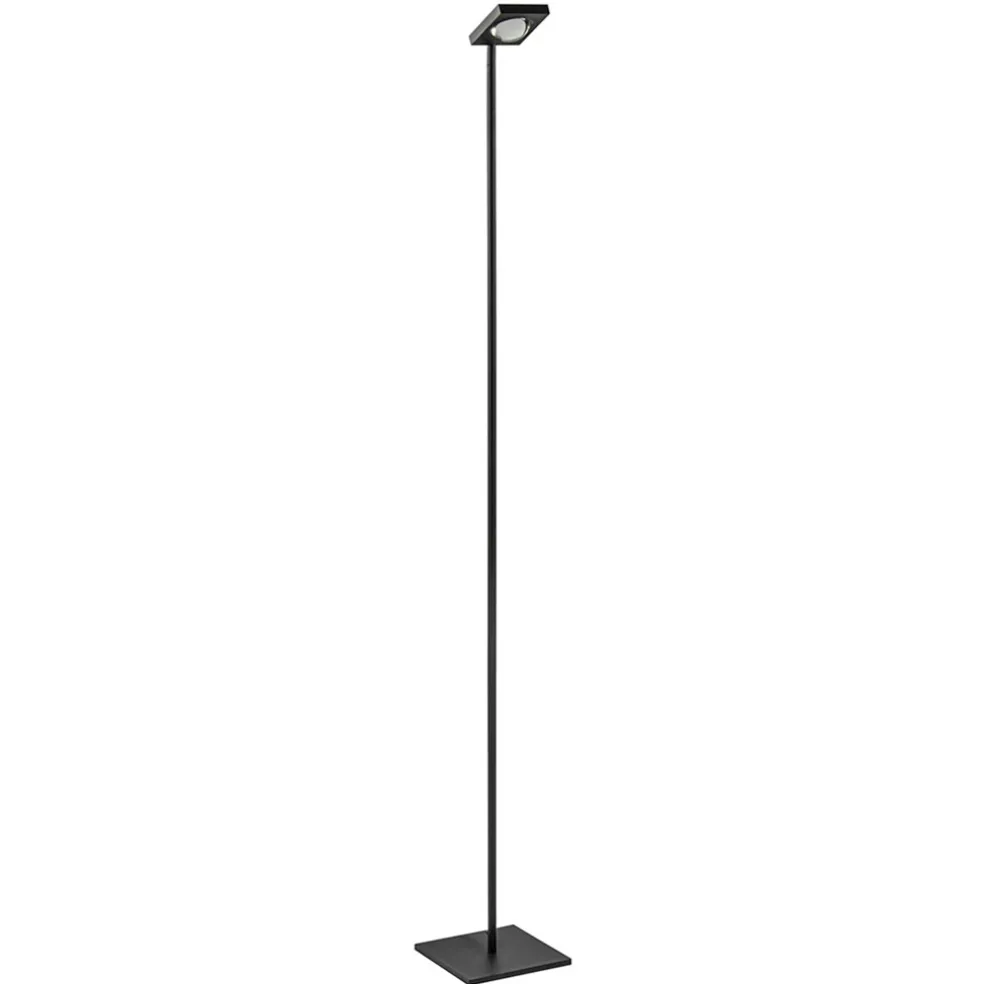 moderne_led_vloerlamp_len_0.webp Fashion Straluma Moderne LED vloerlamp lens zwart verstelbaar