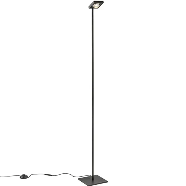 moderne_led_vloerlamp_len_1.webp Fashion Straluma Moderne LED vloerlamp lens zwart verstelbaar