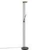 moderne_led_vloerlamp_met_1.webp Cheap Straluma Moderne LED vloerlamp met uplighter en leeslamp mat zwart