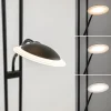 moderne_led_vloerlamp_met_3.webp Cheap Straluma Moderne LED vloerlamp met uplighter en leeslamp mat zwart
