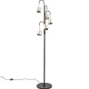 Best Straluma Moderne LED vloerlamp zwart met helder glas