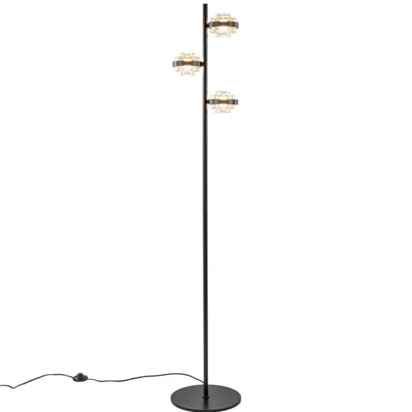 moderne_led_vloerlamp_zwa_1-3.webp Fashion Straluma Moderne LED vloerlamp zwart/champagne dimbaar
