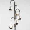 Best Straluma Moderne LED vloerlamp zwart met helder glas