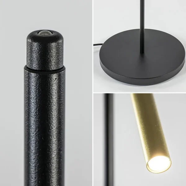 moderne_led_vloerlamp_zwa_3-2.webp Hot Straluma Moderne LED vloerlamp zwart met gouden spot