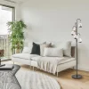 Best Straluma Moderne LED vloerlamp zwart met helder glas
