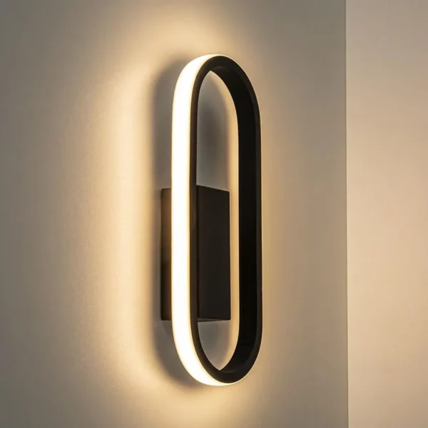 moderne_led_wandlamp_zwar_4.webp Hot Straluma Moderne LED wandlamp zwart