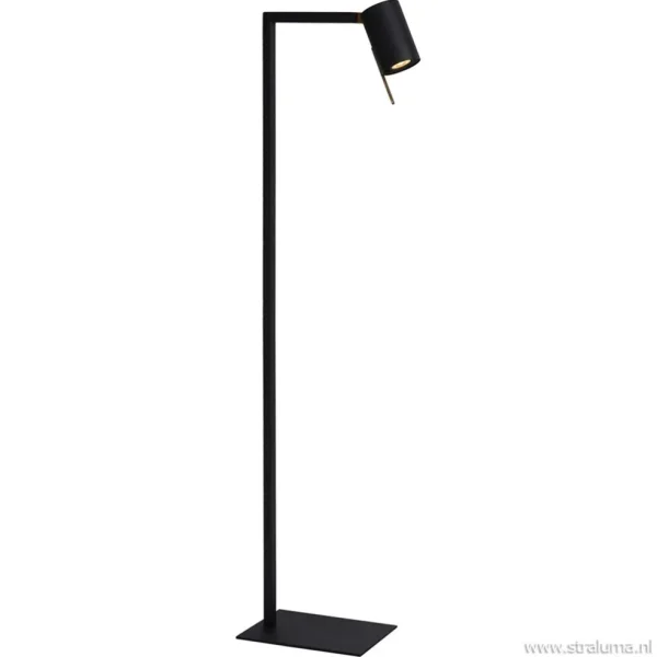 moderne_leesvloerlamp_mat_1.webp Discount Straluma Moderne lees/vloerlamp mat zwart met brons