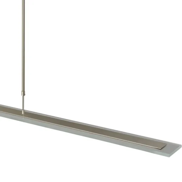 Fashion Straluma Moderne nikkel LED hanglamp met helder glas dimbaar