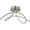 moderne_plafondlamp_nikke_0.webp Shop Straluma Moderne plafondlamp nikkel inclusief 3-standen dimbaar LED