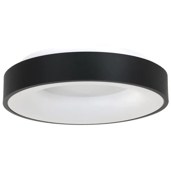 moderne_plafondlamp_zwart_0.webp Shop Straluma Moderne plafondlamp zwart met geïntegreerd LED