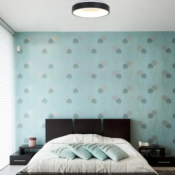 moderne_plafondlamp_zwart_4.webp Shop Straluma Moderne plafondlamp zwart met geïntegreerd LED