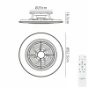 Flash Sale Straluma Moderne plafondventilator inclusief dimbaar LED klein