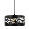 moderne_ronde_hanglamp_zw_0.webp Best Sale Straluma Moderne ronde hanglamp zwart metaal