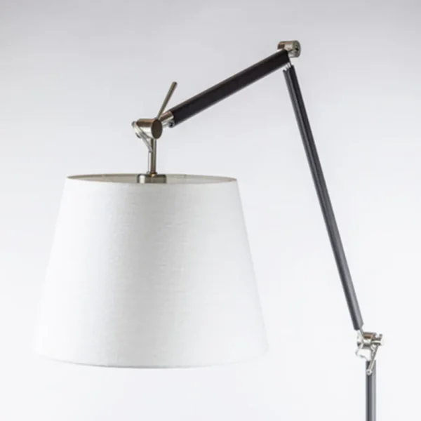 moderne_staande_lamp_staa_1.webp Best Sale Straluma Moderne staande lamp staal met zwart