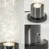 Store Straluma Moderne tafellamp cilinder helder glas met zwart en zilver
