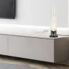 Store Straluma Moderne tafellamp cilinder helder glas met zwart en zilver