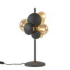 moderne_tafellamp_grijsgo_1.webp Best Sale Straluma Moderne tafellamp grijs/goud + amber glas
