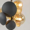 moderne_tafellamp_grijsgo_2.webp Best Sale Straluma Moderne tafellamp grijs/goud + amber glas