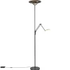 moderne_uplighter_mat_zwa_1.webp Shop Straluma Moderne uplighter mat zwart met verstelbare leesarm