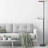 moderne_uplighterleeslamp_4.webp Store Straluma Moderne uplighter/leeslamp zwart met smoke glas