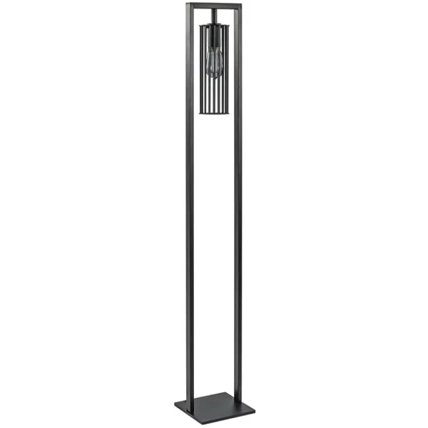 Store Straluma Moderne vloerlamp mat zwart metaal
