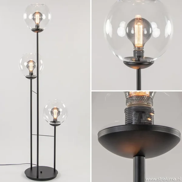 moderne_vloerlamp_met_gla_1.webp Sale Straluma Moderne vloerlamp met glazen bollen
