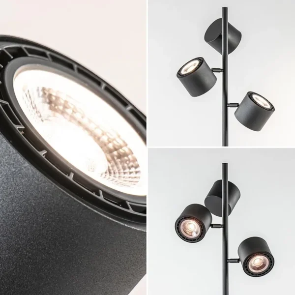 moderne_vloerlamp_zwart_m_3-1.webp Best Sale Straluma Moderne vloerlamp zwart met verstelbare LED spots