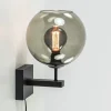 moderne_wandlamp_met_smok_1.webp Best Sale Straluma Moderne wandlamp met smoke glazen bol incl. snoer