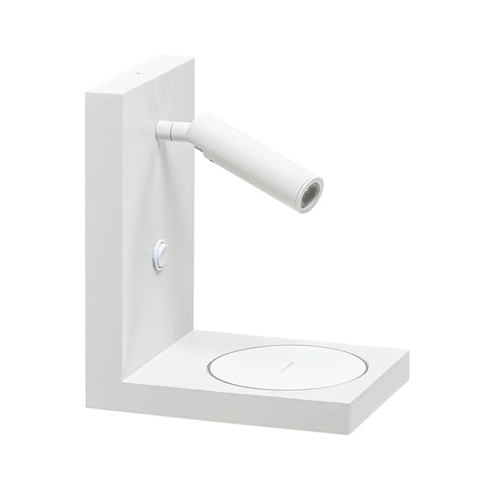 moderne_wandlamp_wit_incl_0.webp New Straluma Moderne wandlamp wit inclusief LED en fast charger