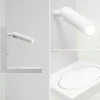 moderne_wandlamp_wit_incl_2.webp New Straluma Moderne wandlamp wit inclusief LED en fast charger