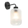moderne_wandlamp_zwart_me_1-1.webp Discount Straluma Moderne wandlamp zwart met helder/mat glas