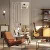 moderne_wandlamp_zwart_me_4.webp Online Straluma Moderne wandlamp zwart met witte bol incl LED