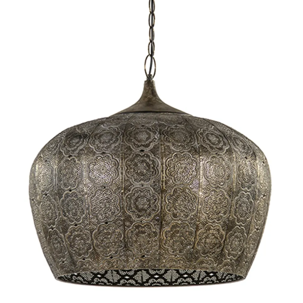 Best Sale Straluma Oosterse hanglamp Emine bruin/goud metaal