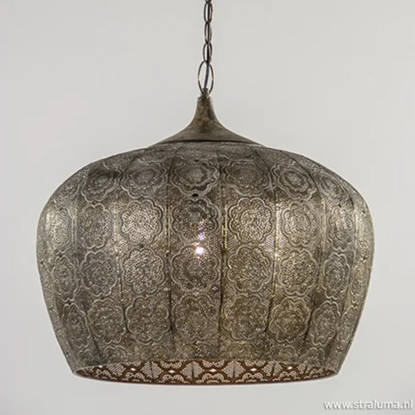 oosterse_hanglamp_emine_b_1.webp Best Sale Straluma Oosterse hanglamp Emine bruin/goud metaal