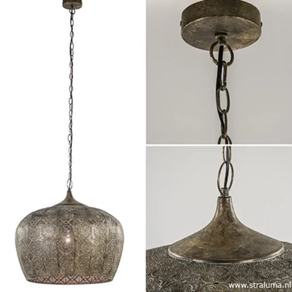 oosterse_hanglamp_emine_b_2.webp Best Sale Straluma Oosterse hanglamp Emine bruin/goud metaal