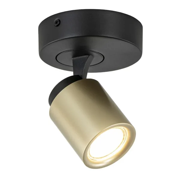 opbouwspot_lichts_zwartgo_1.webp Discount Straluma Opbouwspot 1-lichts zwart/goud GU10