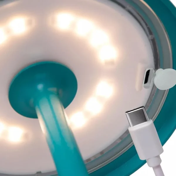 oplaadbare_led_buitenlamp_3.webp Best Straluma Oplaadbare LED buitenlamp op batterij turquoise