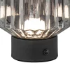 Fashion Straluma Oplaadbare LED tafellamp op batterij titanium/zwart