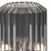 Fashion Straluma Oplaadbare LED tafellamp op batterij titanium/zwart